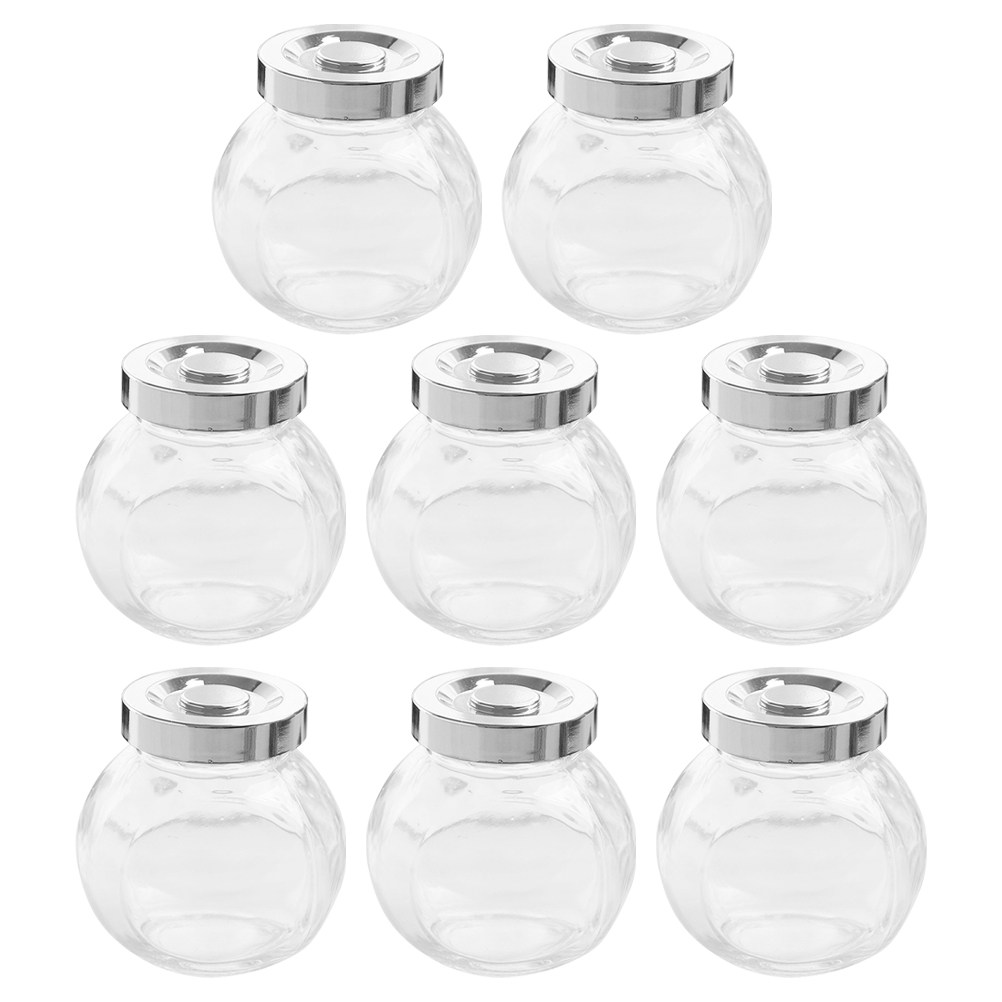 8Pcs Lightweight Portable Glas - Food Storage Glass Jar review and price