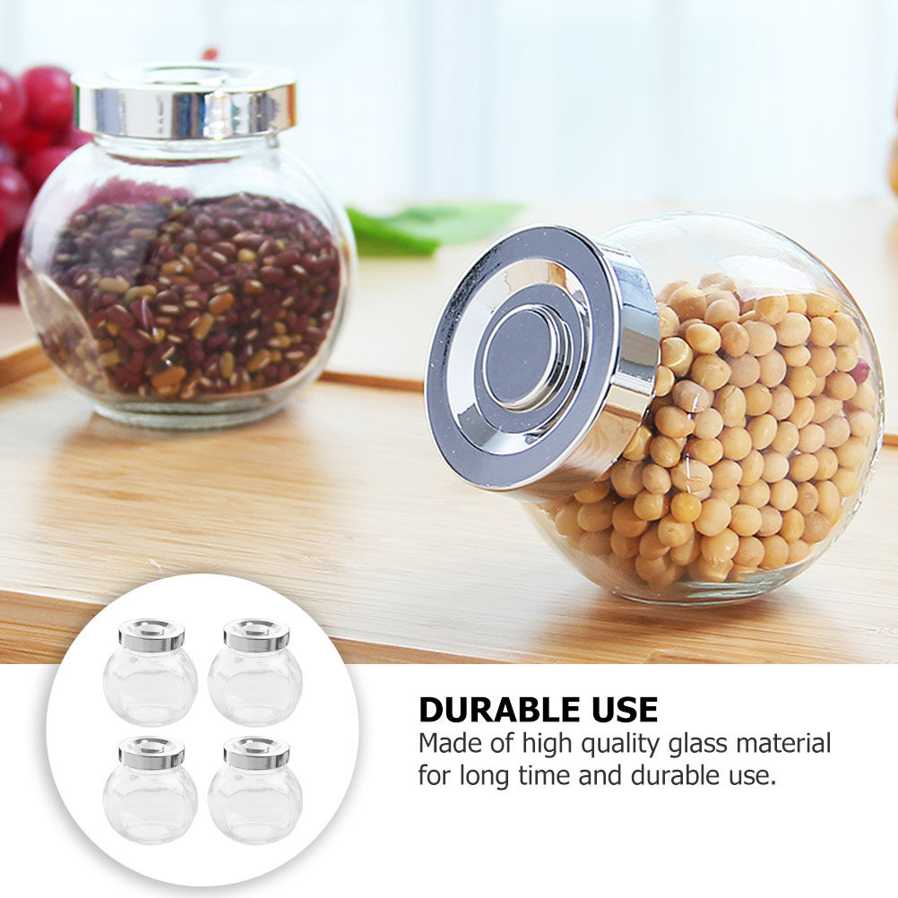 8Pcs Lightweight Portable Glas - Food Storage Glass Jar review and price