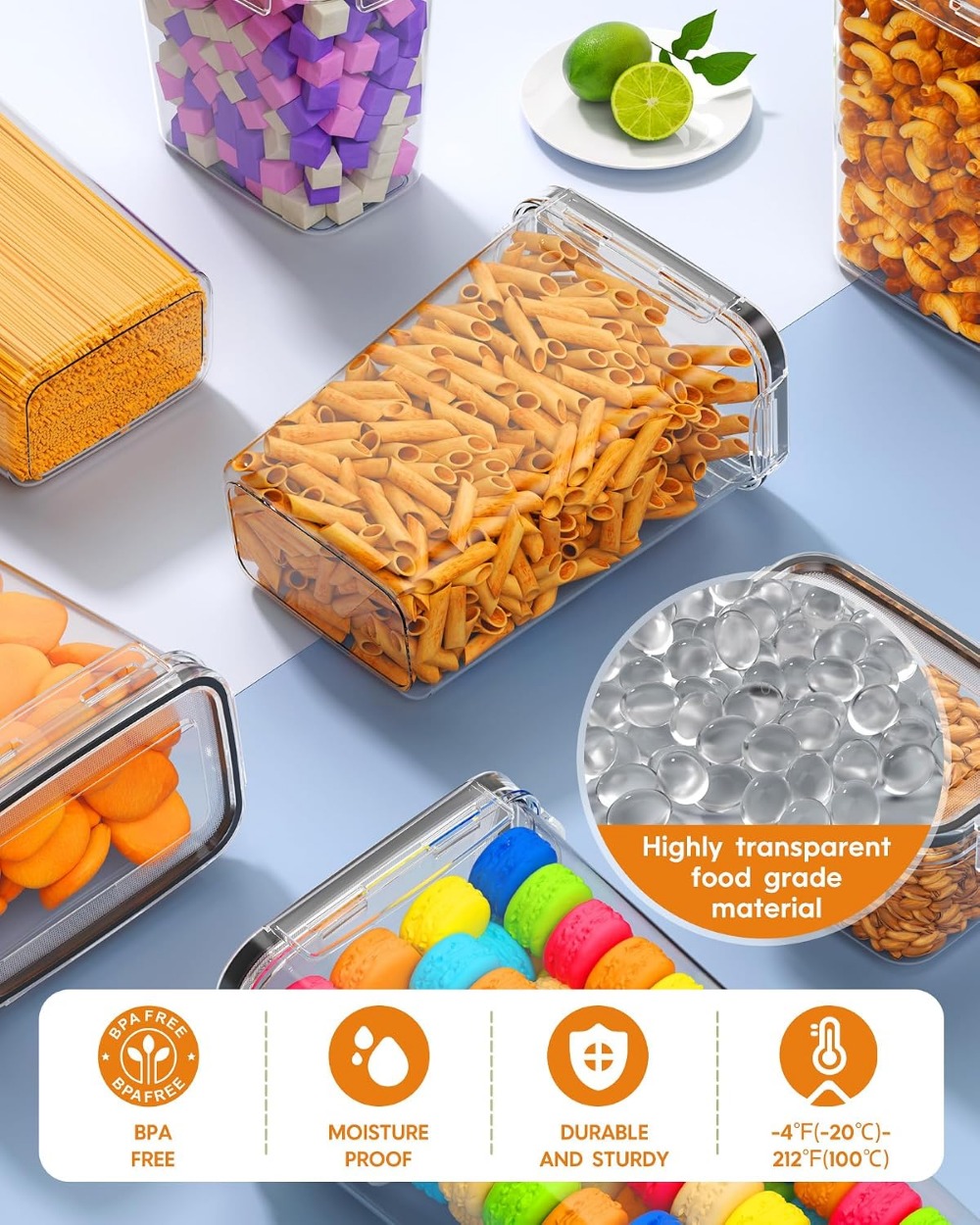 24 PCS Airtight Food Storage C - Food Storage Kitchen review and price