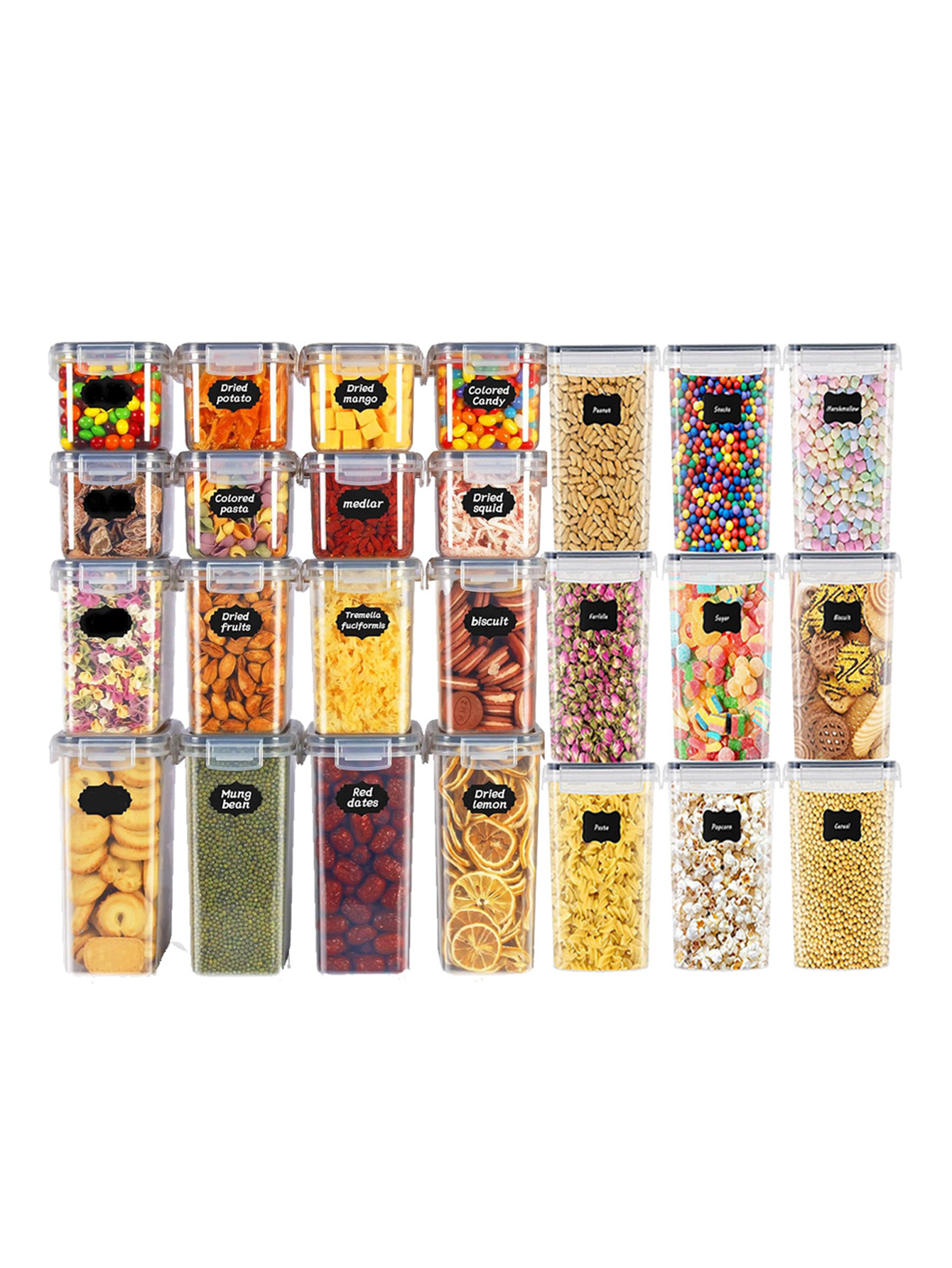 48pcs, Sealed Food Storage Con - Food Storage Pantry review and price