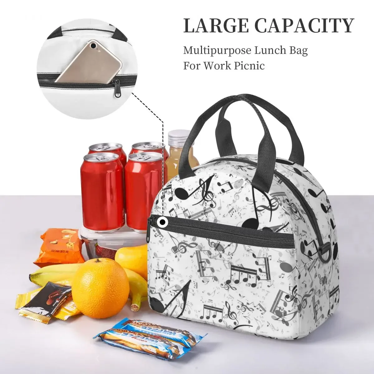 Bass Music Notes Insulated Lun - Food Storage Notes review and price