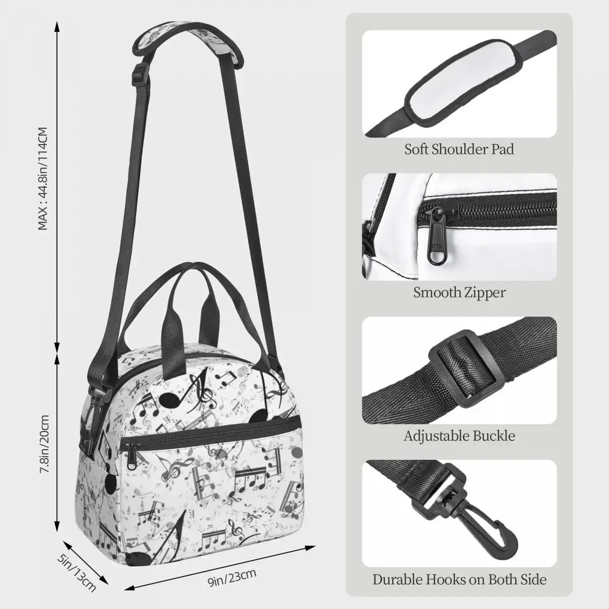 Bass Music Notes Insulated Lun - Food Storage Notes review and price