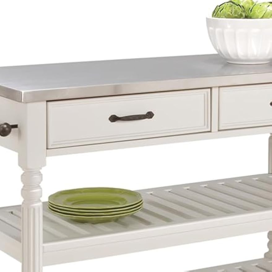 Mobile Kitchen Island Cart On  - Food Storage With Wheels review and price