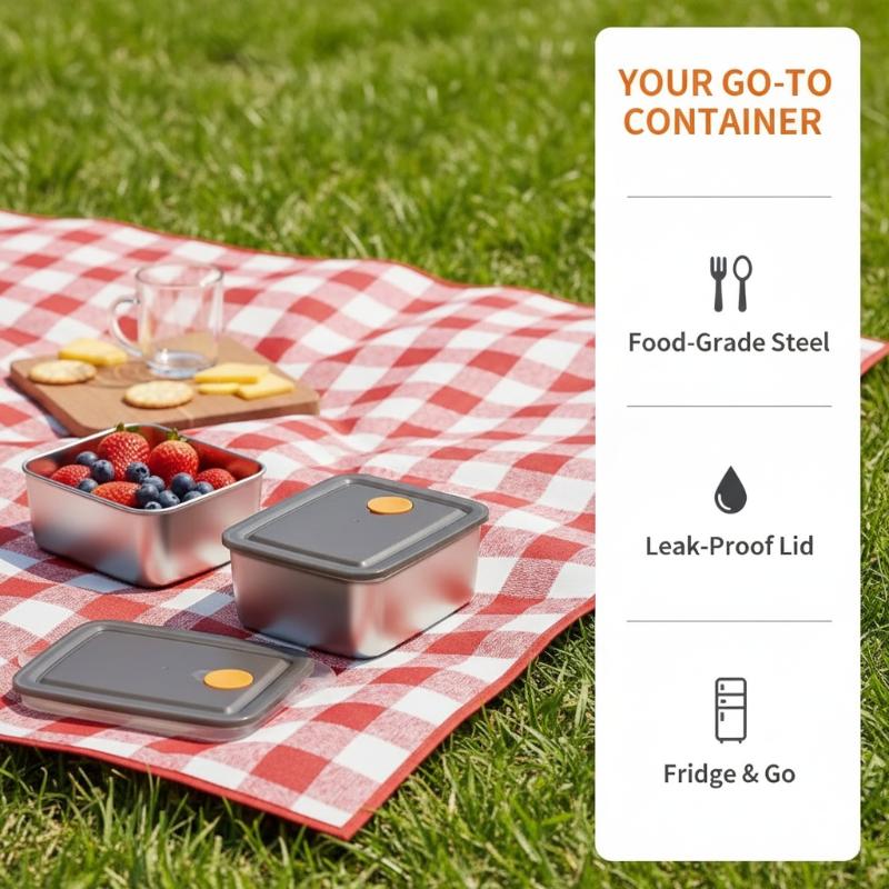 [E] 4pc Stainless Steel Food S - Food Storage Pantry review and price