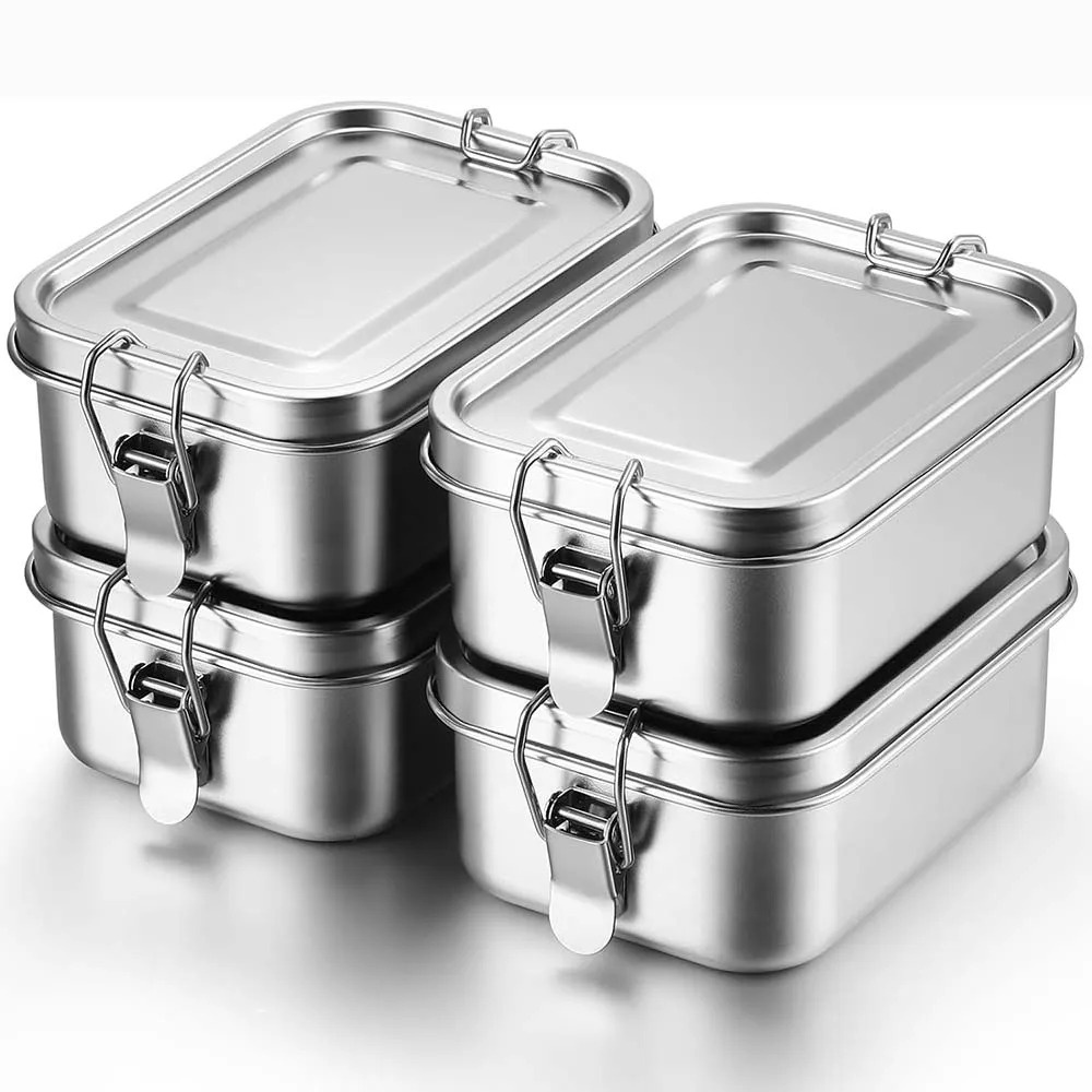 Stainless Steel Bento Box Meta - Food Storage Lock Box review and price