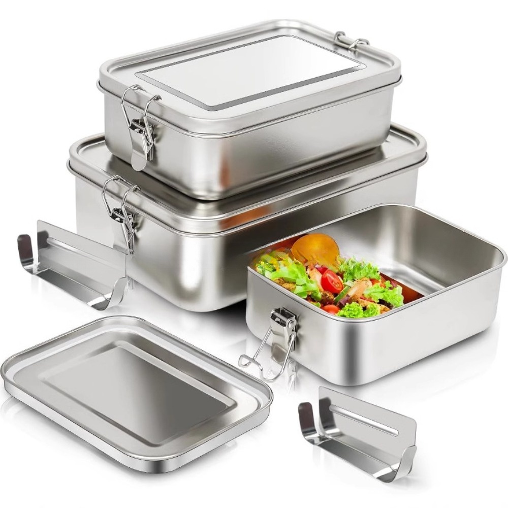 Stainless Steel Bento Box Meta - Food Storage Lock Box review and price